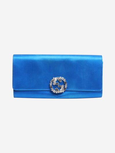 Blue GG crystal broadway clutch Shoulder bags Gucci 