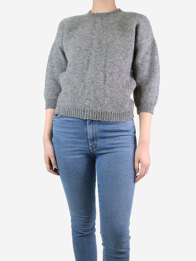 Grey 3/4 sleeve wool-blend jumper - size L Knitwear Louis Vuitton 