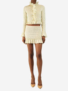 Cream ruched two piece set - size S Sets Alexander Wang 