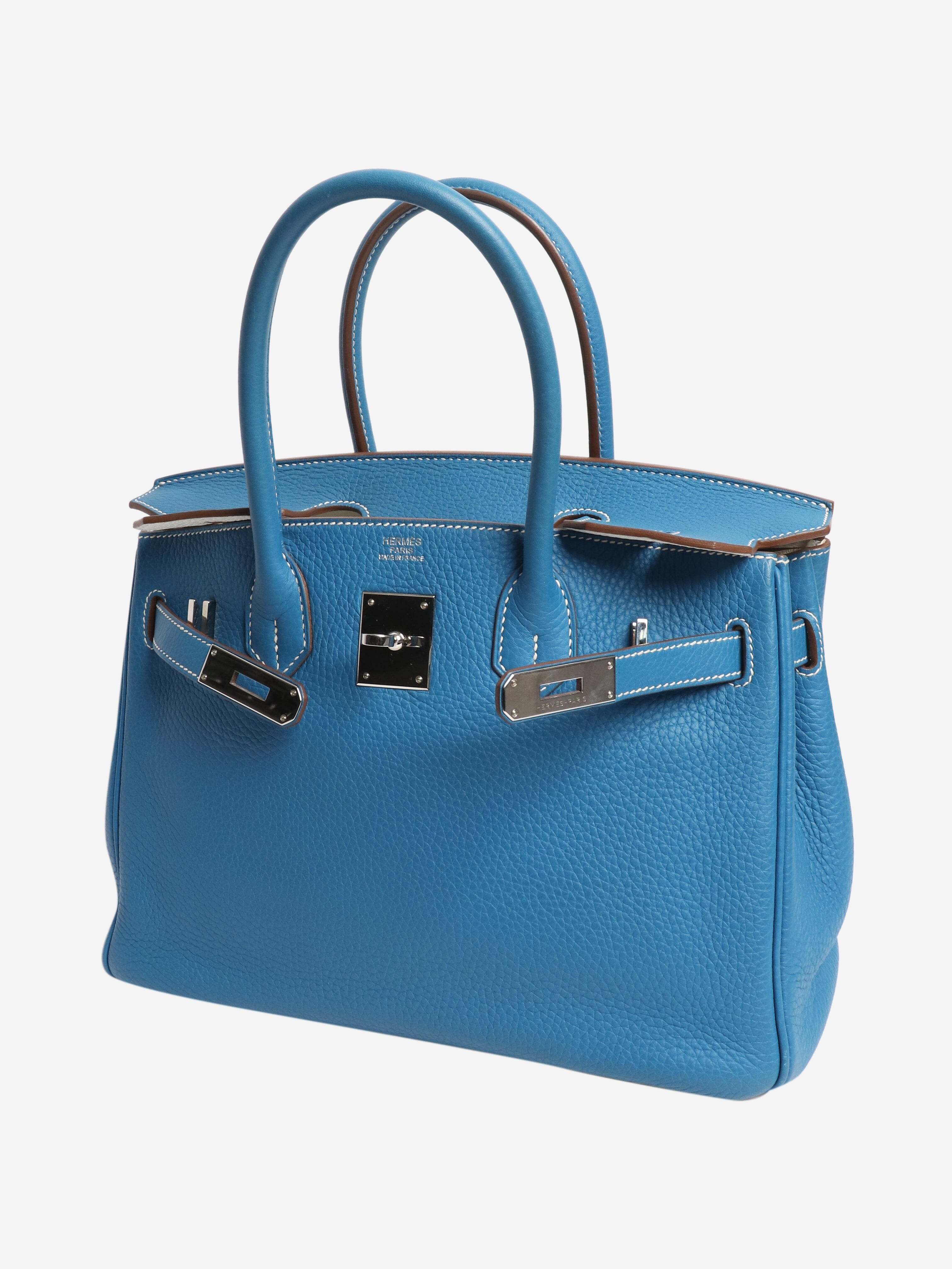 Blue 2011 Birkin 30 bag Top Handle Bags Hermes 