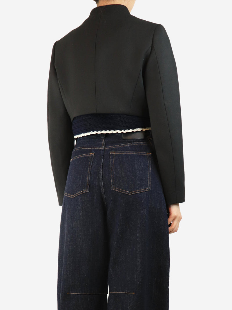 Black cropped jacket - size UK 10 Coats & Jackets Coperni 