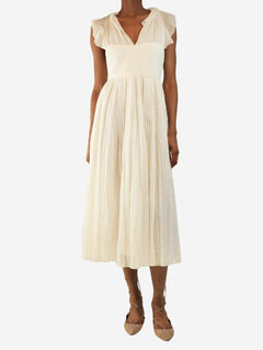 White Donna midi dress - size UK 6 Dresses N21 