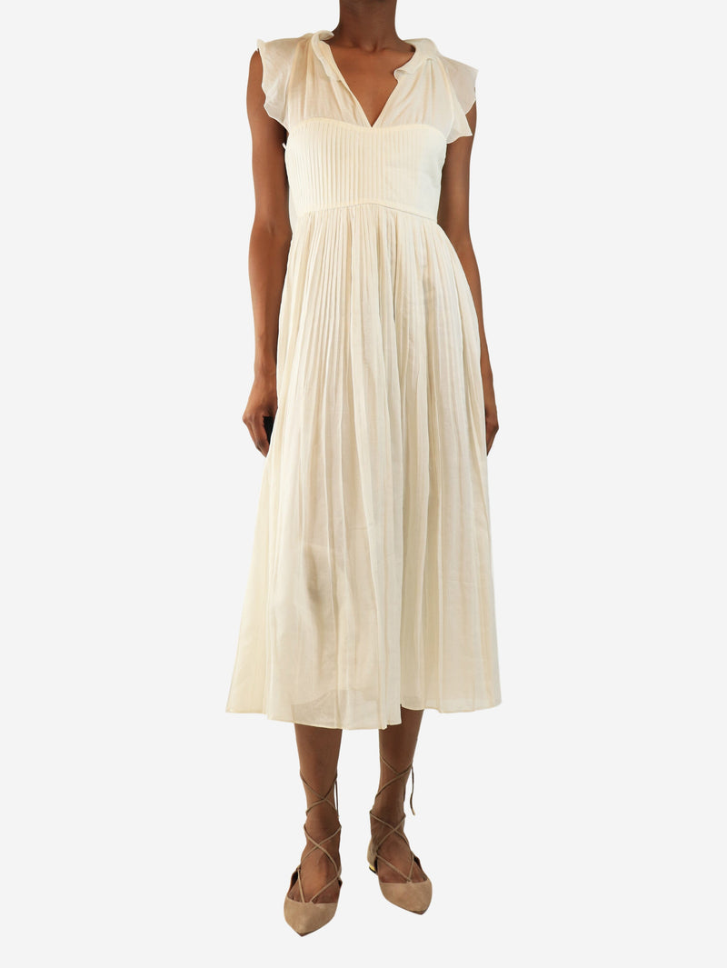 White Donna midi dress - size UK 6 Dresses N21 