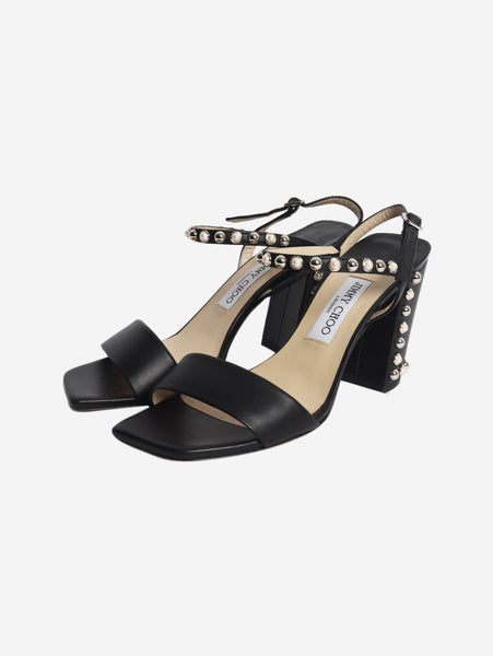 Black studded sandal heels - size EU 39 (UK 6) alternate image