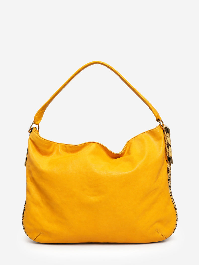 Yellow leather hobo shoulder bag with wallet Shoulder bags Jimmy Choo 