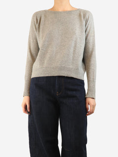 Grey cashmere jumper - size M Knitwear English Weather 