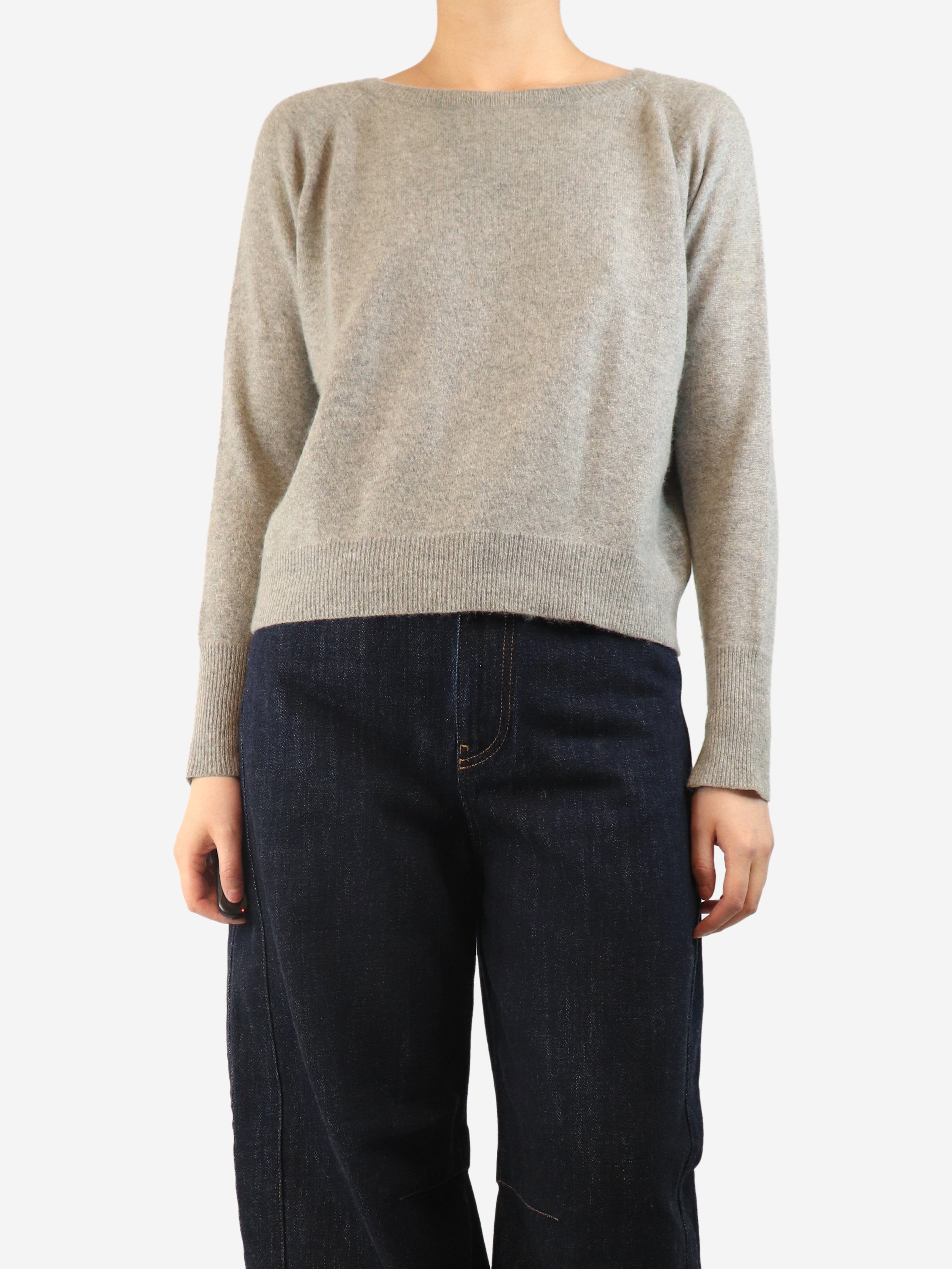 Grey cashmere jumper - size M Knitwear English Weather 
