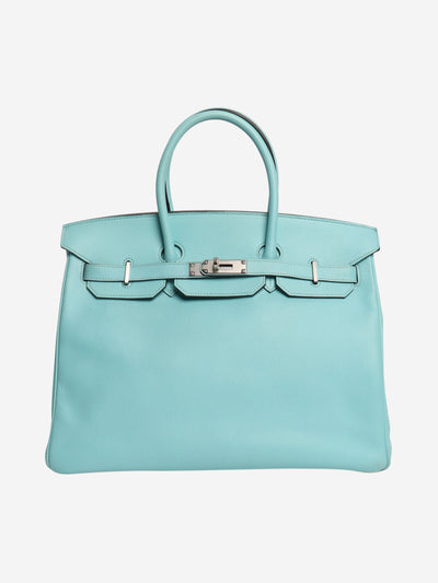 Atol blue birkin 35 in epson Top Handle Bags Hermes 