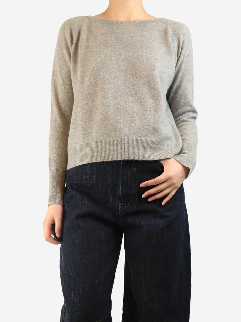 Grey cashmere jumper - size M Knitwear English Weather 