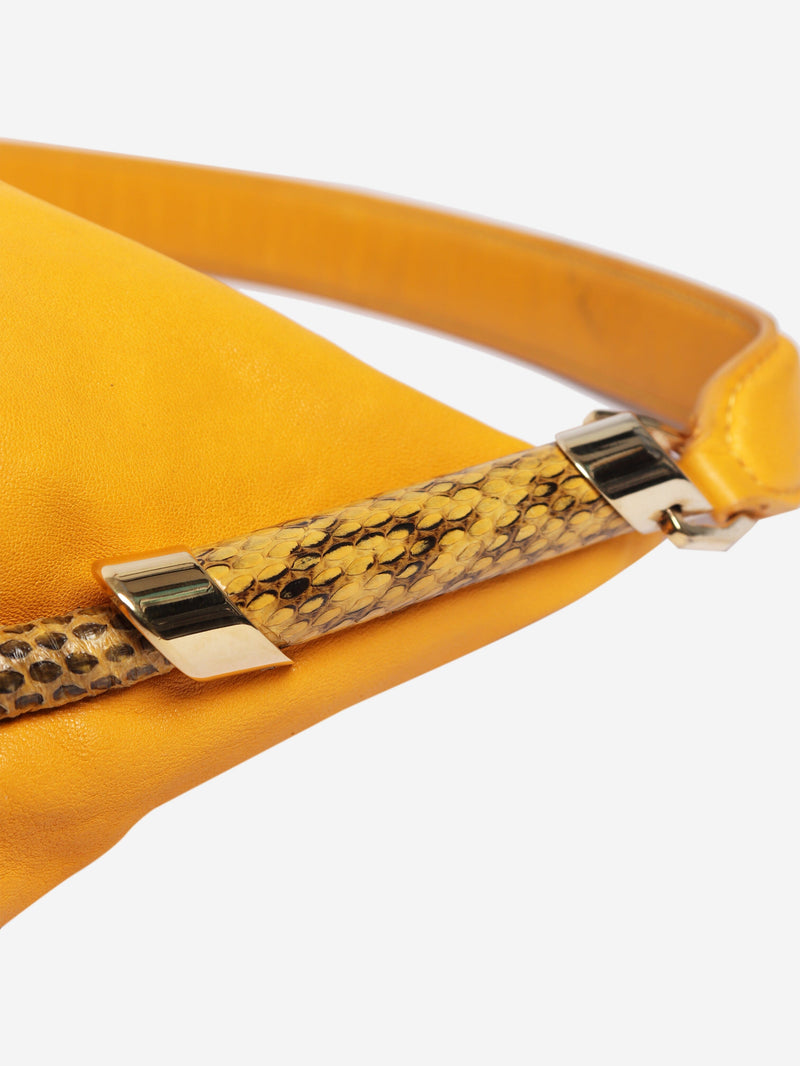 Yellow leather hobo shoulder bag with wallet Shoulder bags Jimmy Choo 