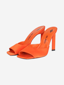 The Attico Orange satin sandal heels - size EU 39