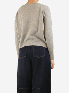 Grey cashmere jumper - size M Knitwear English Weather 
