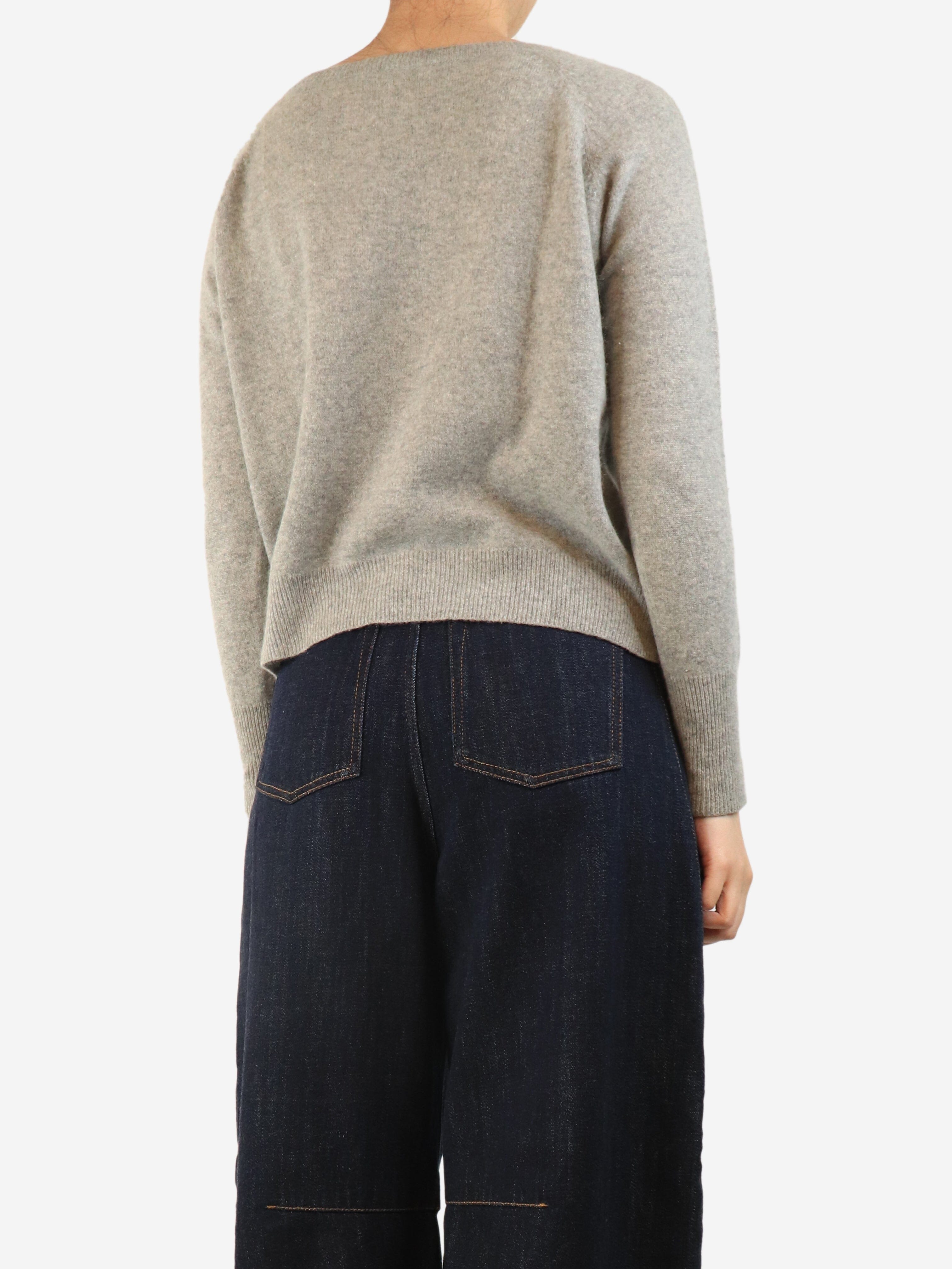 Grey cashmere jumper - size M Knitwear English Weather 