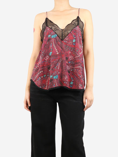 Burgundy lace cami top - size S Tops Zadig & Voltaire 