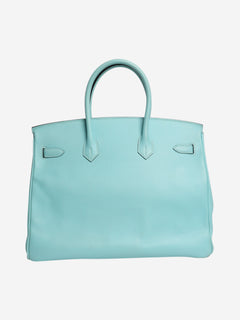 Atol blue birkin 35 in epson Top Handle Bags Hermes 