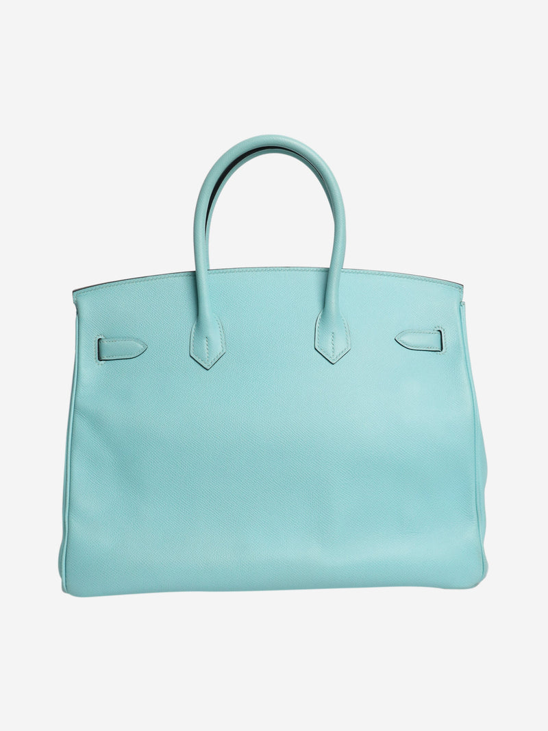 Atol blue birkin 35 in epson Top Handle Bags Hermes 