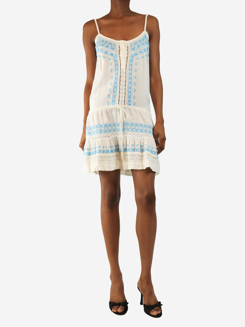White sleeveless mini dress - size XS Dresses Melissa Odabash 