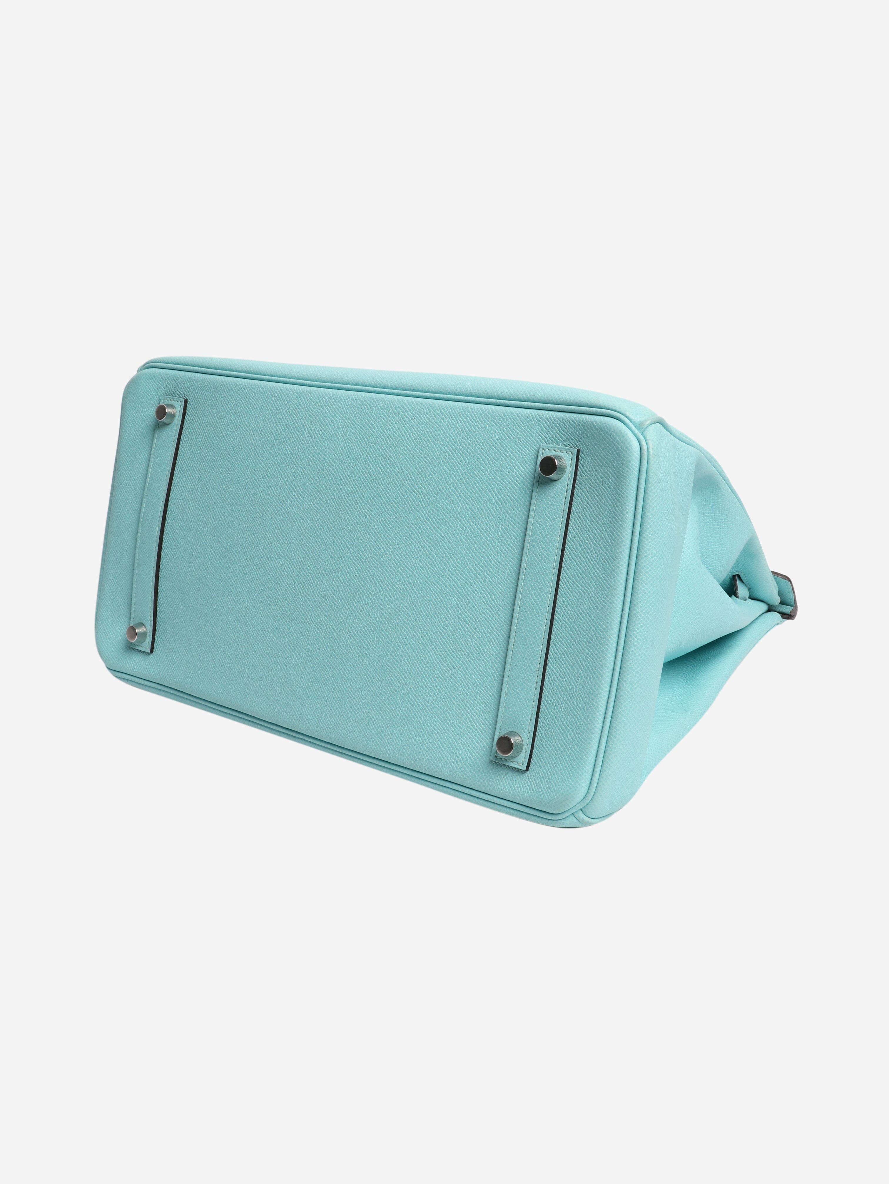 Atol blue birkin 35 in epson Top Handle Bags Hermes 