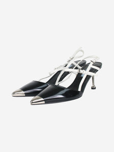 Prada Black leather slingback heels - size EU 39