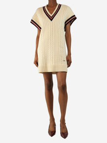 Cream chunky knit dress - size XS Knitwear Victoria Victoria Beckham 