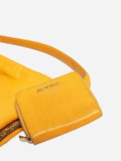 Yellow leather hobo shoulder bag with wallet Shoulder bags Jimmy Choo 