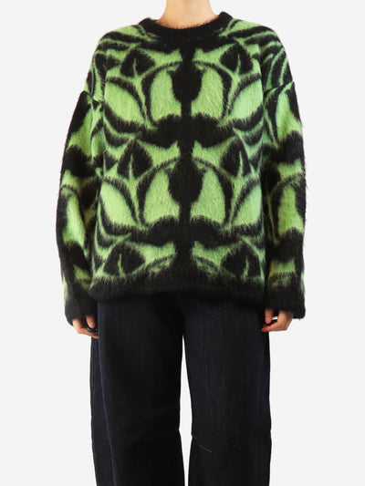 Green Camden mohair jumper - size L Knitwear La Double J 