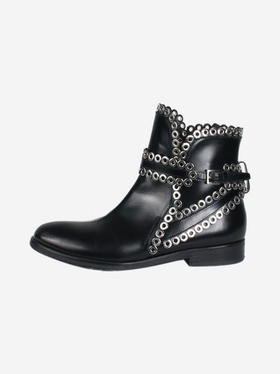 Black eyelet ankle boots - size EU 38 Boots Alaia 