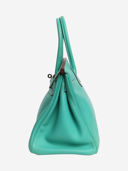Turquoise 2008 Birkin 30 bag in Swift leather alternate image