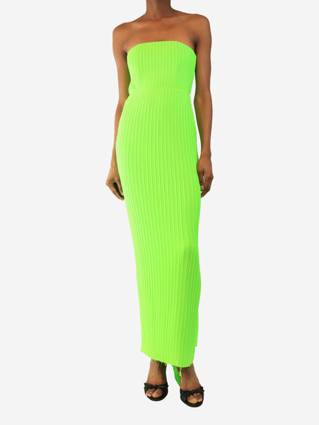 Green pleated dress - size UK 6 product image