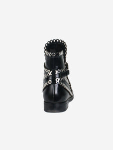 Alaia Black eyelet ankle boots - size EU 38