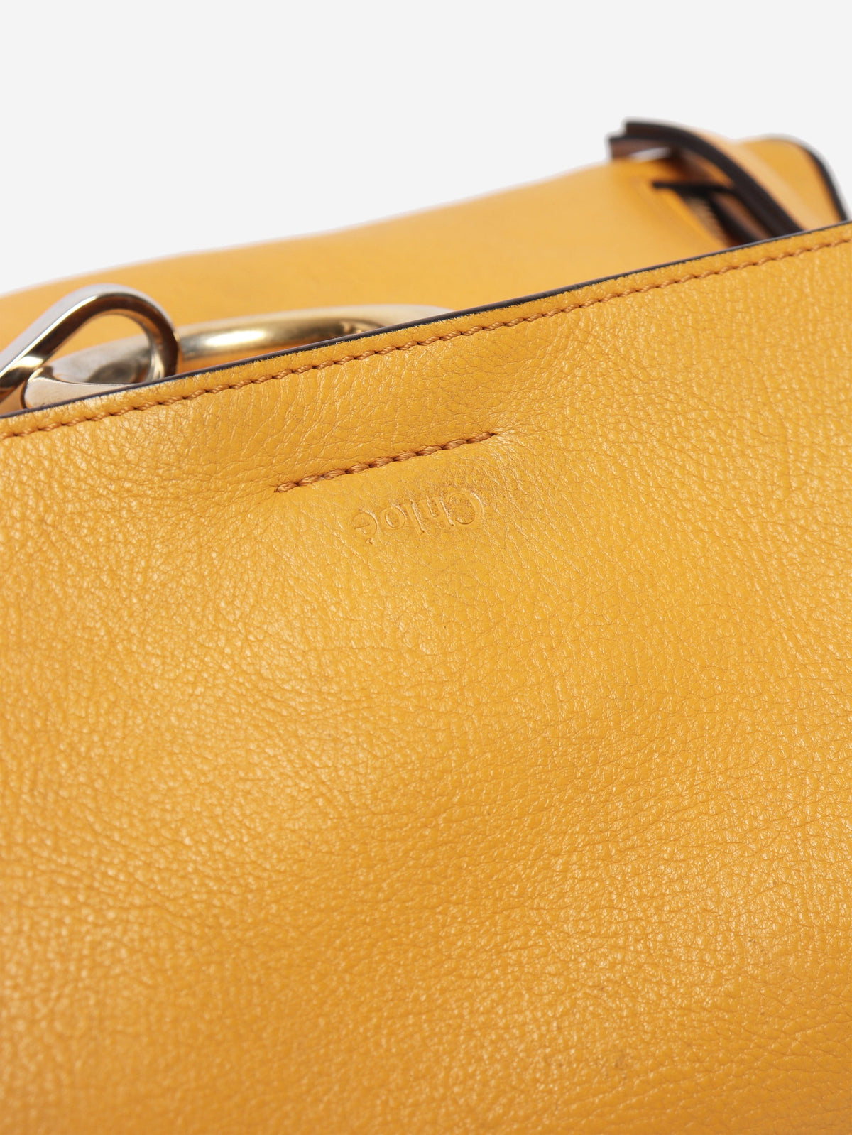 Yellow leather and suede Faye Day bag Shoulder bags Chloe 