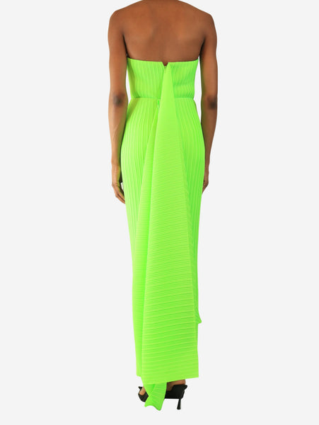 Green pleated dress - size UK 6 alternate image