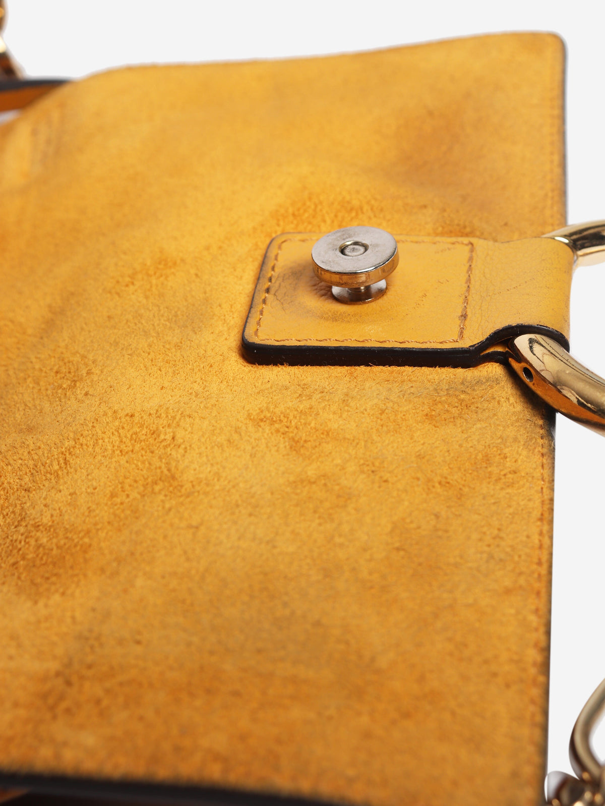 Yellow leather and suede Faye Day bag Shoulder bags Chloe 