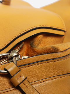 Yellow leather and suede Faye Day bag Shoulder bags Chloe 