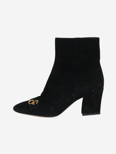 Black suede ankle boots - size EU 38.5 Boots Christian Dior 