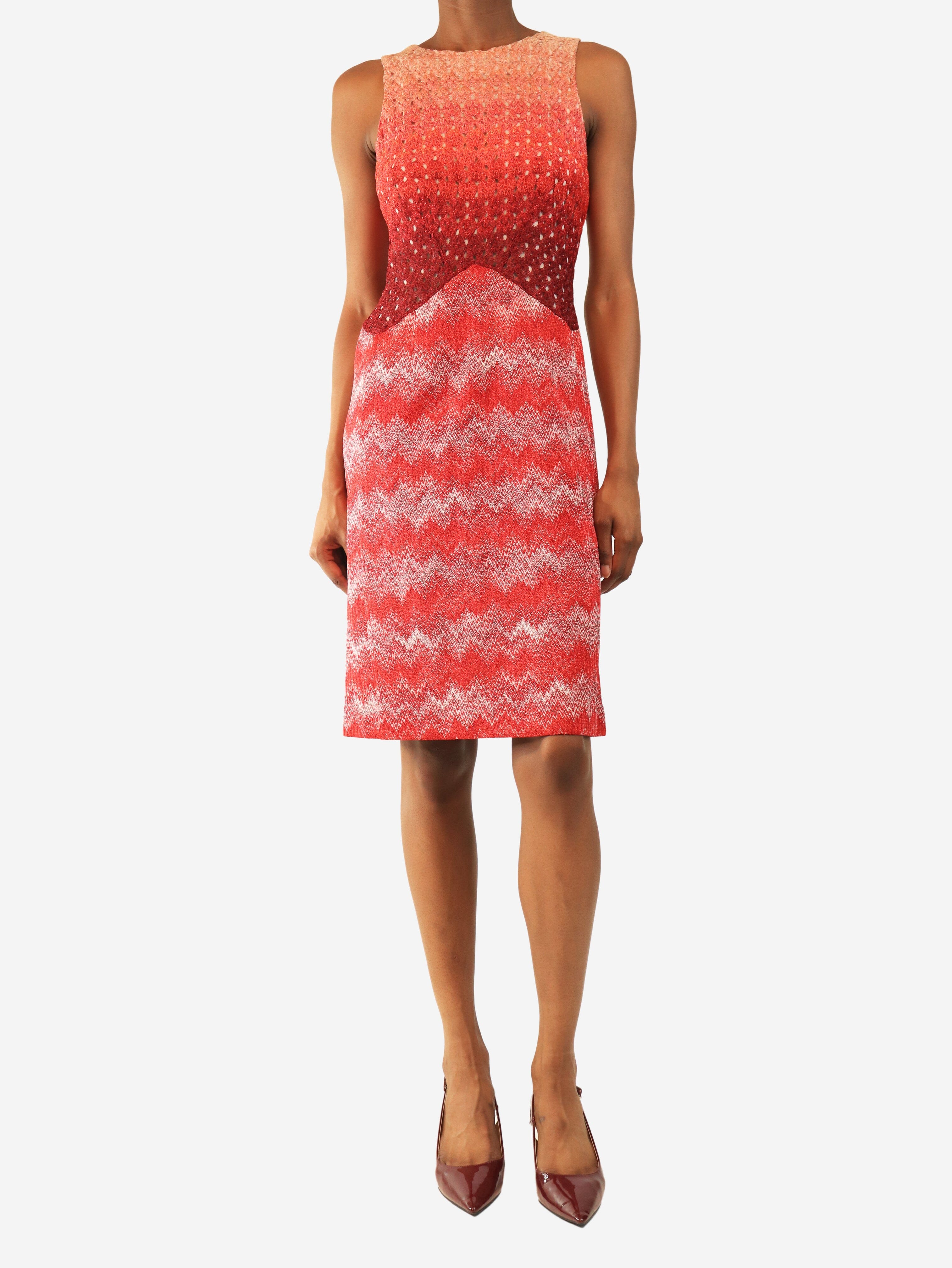 Red sleeveless lurex dress - size S Dresses Missoni 