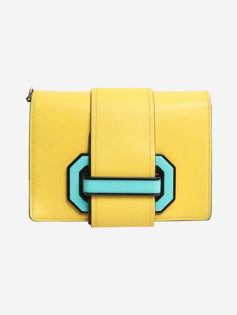 Yellow City plex ribbon crossbody bag Shoulder bags Prada 