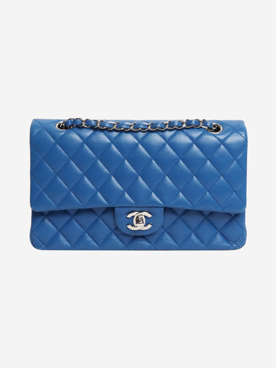 Blue 2016 medium lambskin Classic Double Flap bag Shoulder bags Chanel 