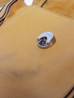 Yellow leather and suede Faye Day bag Shoulder bags Chloe 