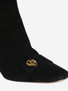 Christian Dior Black suede ankle boots - size EU 38.5