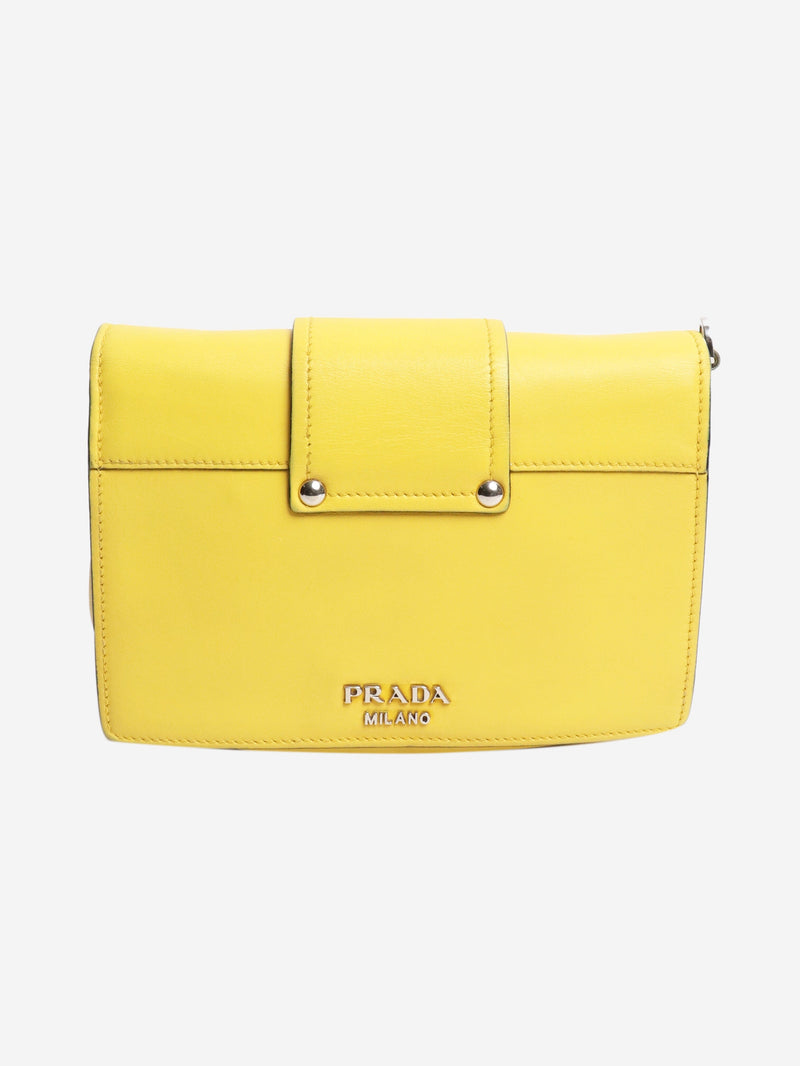 Yellow City plex ribbon crossbody bag Shoulder bags Prada 