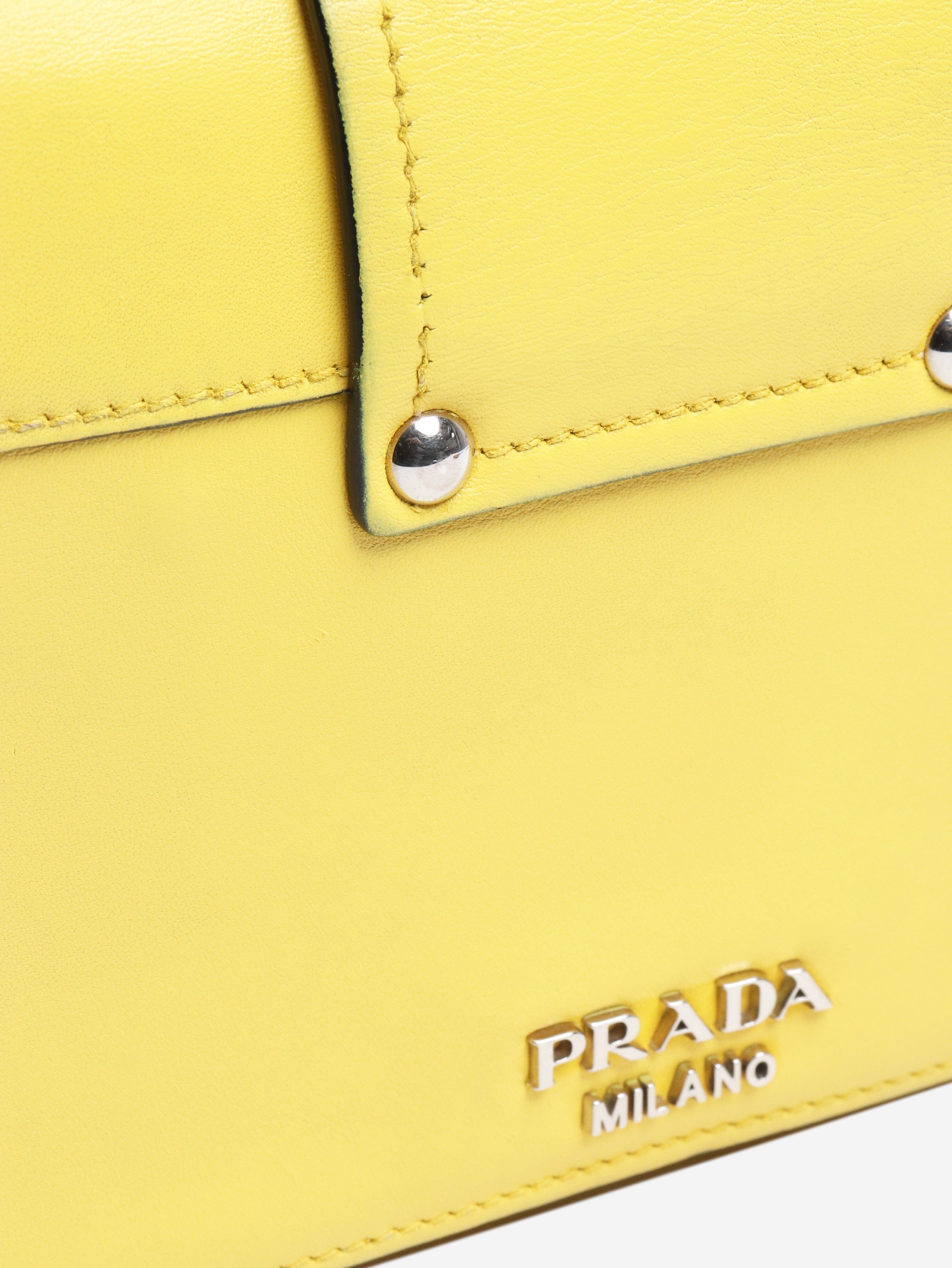 Yellow City plex ribbon crossbody bag Shoulder bags Prada 