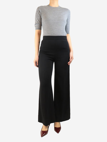 Navy blue high-waist trousers - size UK 8 alternate image