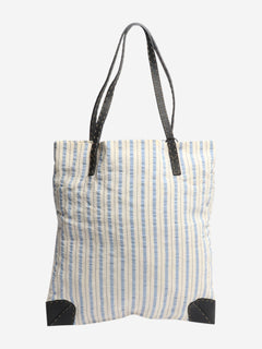 Cream and blue striped tote bag Bags Fendi 