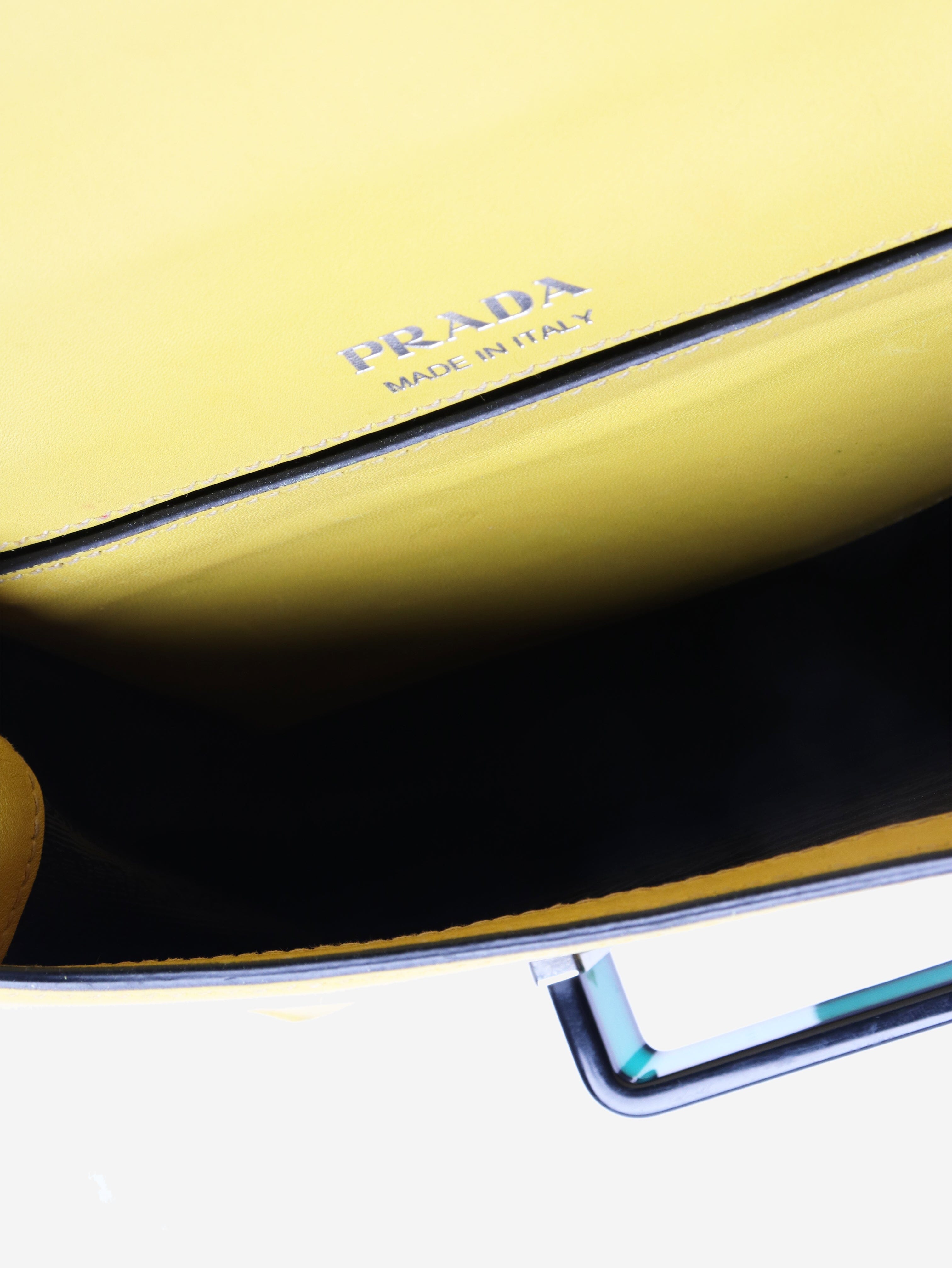 Yellow City plex ribbon crossbody bag Shoulder bags Prada 