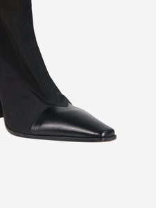 Celine Black nylon ankle booties - size EU 38