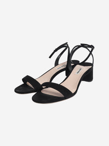 Black suede sandal heels - size EU 41 Heels Miu Miu 