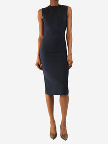 Navy sleeveless bandage midi dress - size XS Dresses Herve Leger 