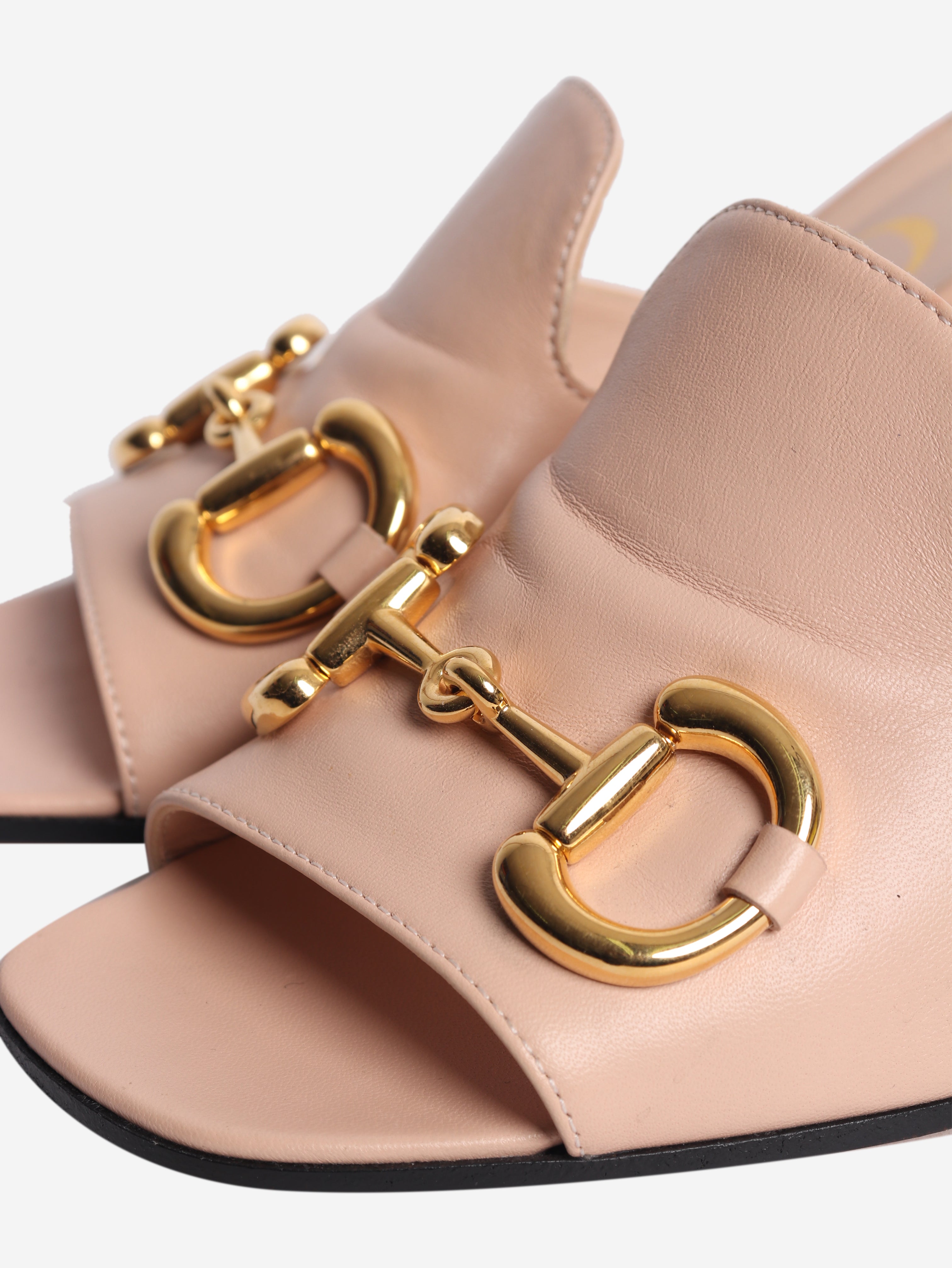 Pink horsebit mules - size EU 37.5 (UK 4.5)