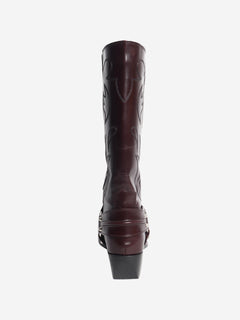 Maroon western boots - size EU 38 (UK 5)